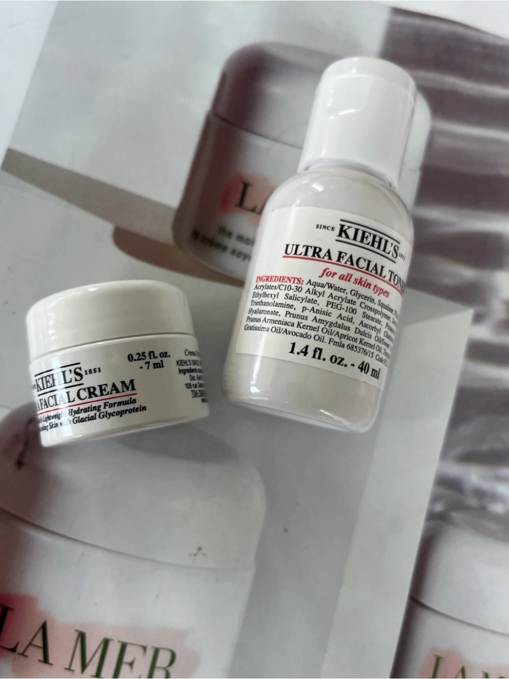 Kiehl's Ultra Facial Toner 1.4 oz & Utlra Facial Cream 0.5 oz For All Skin Type